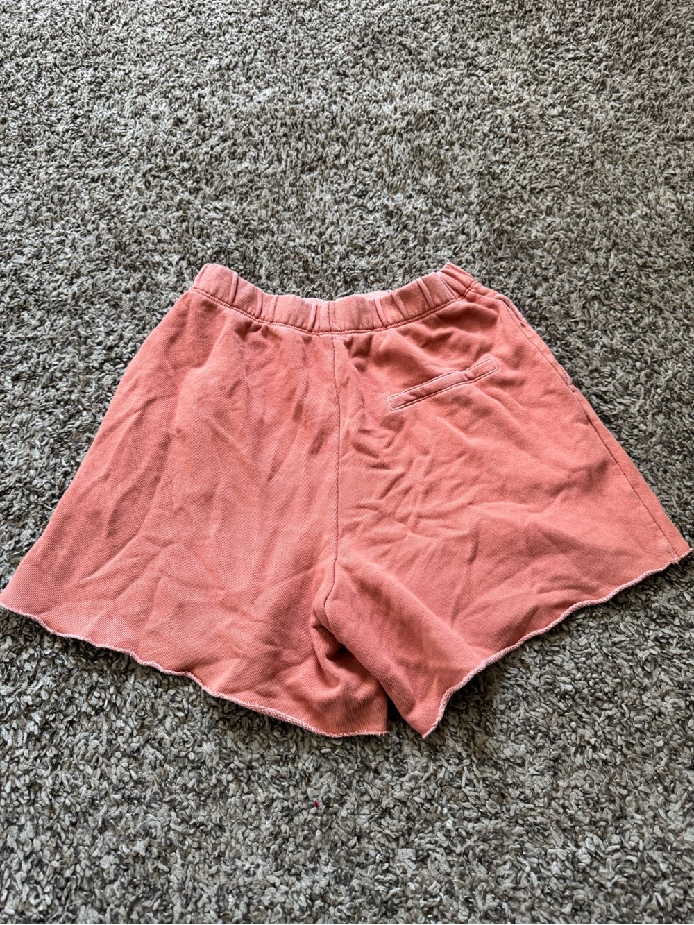 aerie Coral High-Waist Lounge Shorts - Picture 2 of 3